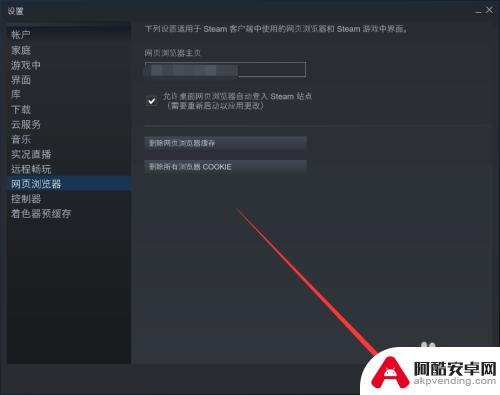 用steam浏览网页