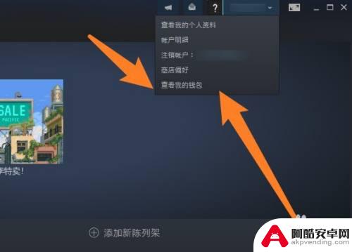 怎么把steam货币取出来