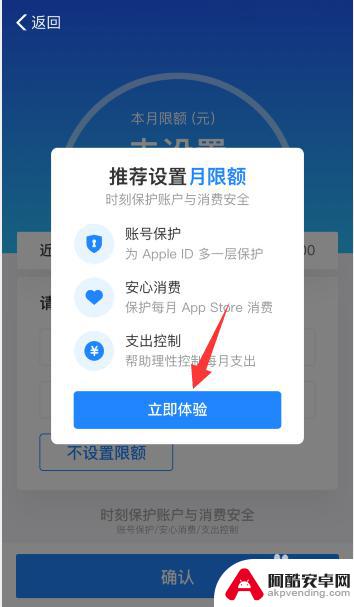苹果手机怎么设置充值限额